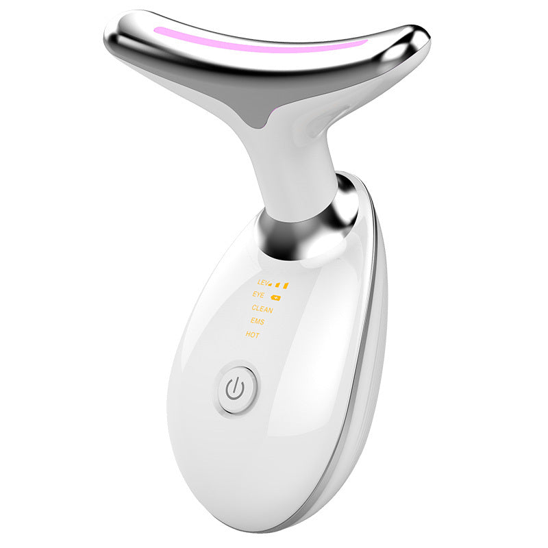 Premium EMS Thermal Neck & Face Lifting Massager – LED Photon & Microcurrent Anti-Aging Device (US Stock)