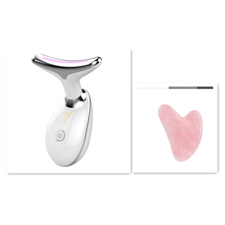 Premium EMS Thermal Neck & Face Lifting Massager – LED Photon & Microcurrent Anti-Aging Device (US Stock)