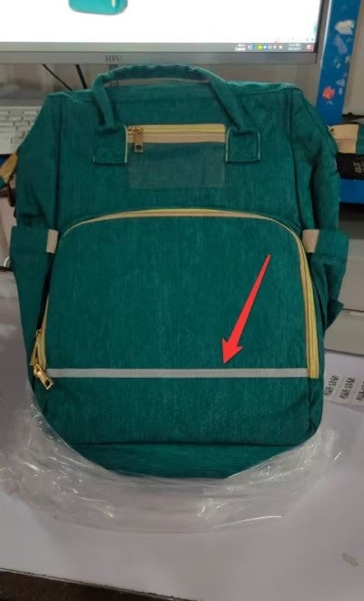 3-in-1 Diaper Bag Backpack with Foldable Baby Bed & USB Port – Large Capacity Travel Bassinet (Free Shipping 3–7 Days)