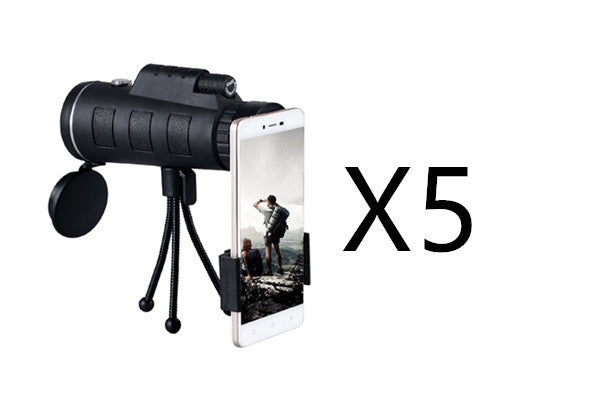 40x60 HD Monocular Telescope with Tripod, Compass & Phone Clip – Waterproof Zoom Scope for Outdoor Adventures