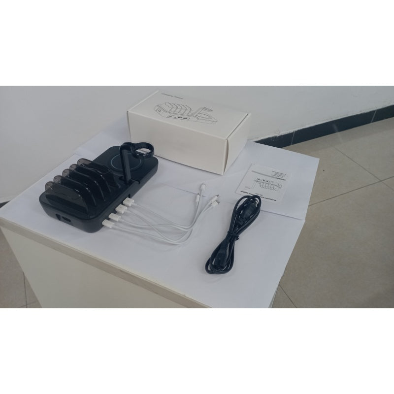 70W 5-in-1 Charging Station with 10W Wireless Charger – Fast USB-C PD & QC 3.0 Multi-Device Dock