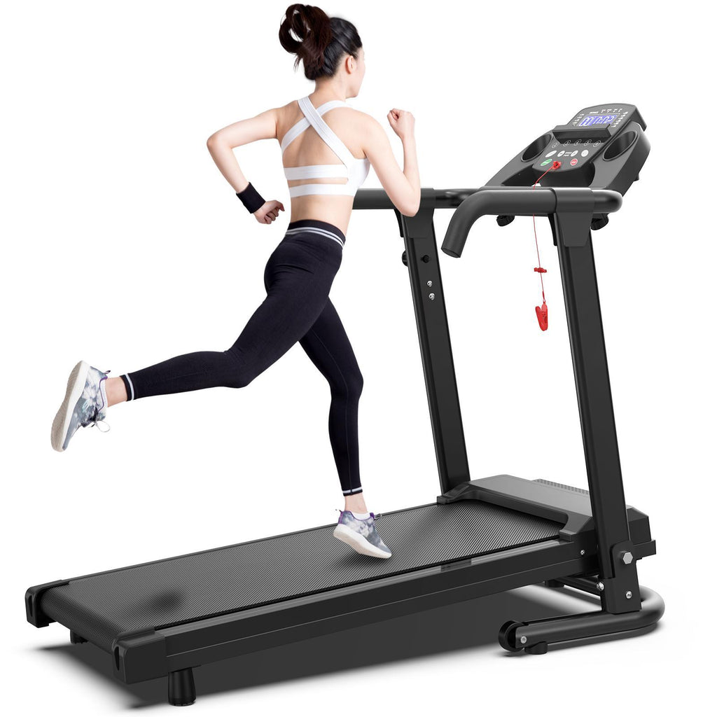 2.5HP Foldable Treadmill with App Control, Portable Home Walking Machine, 300LB Capacity, LED Display, Shock Absorption, Fast US Shipping