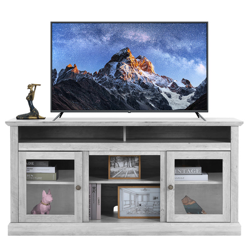Vintage Wooden TV Stand – Farmhouse Rustic Media Console for Living Room (US Stock)