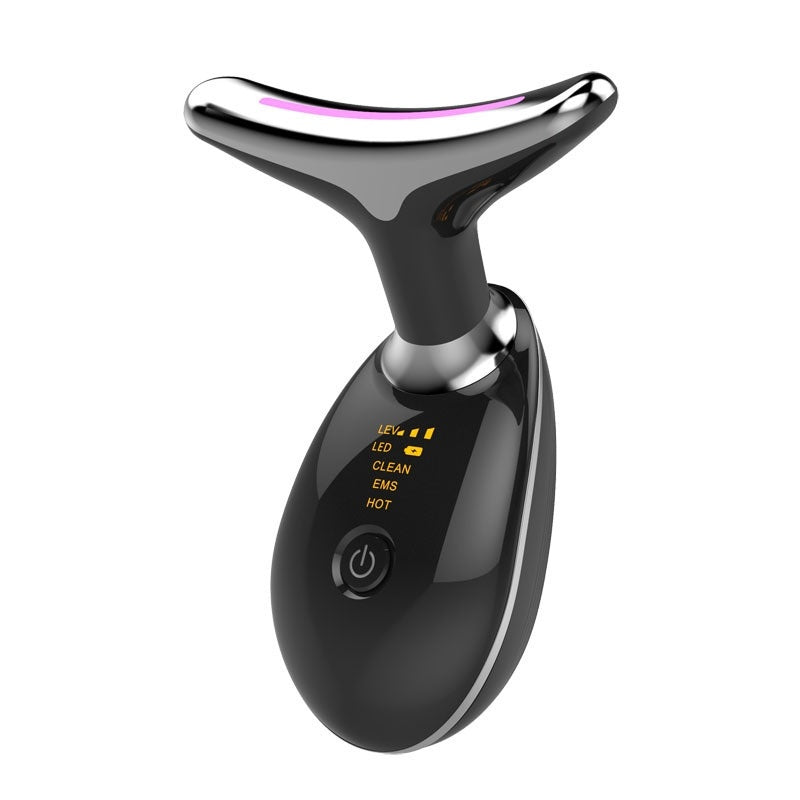 Premium EMS Thermal Neck & Face Lifting Massager – LED Photon & Microcurrent Anti-Aging Device (US Stock)