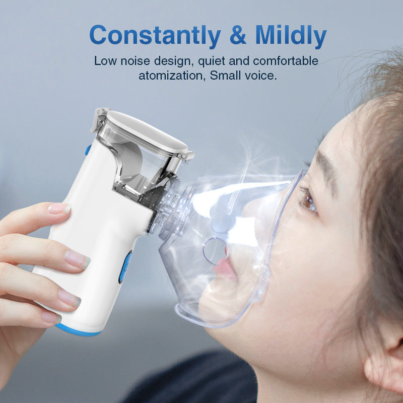 Portable Handheld Mesh Nebulizer for Adults & Kids – Silent USB/Battery Atomizer (US Stock)