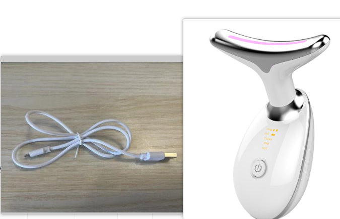 Premium EMS Thermal Neck & Face Lifting Massager – LED Photon & Microcurrent Anti-Aging Device (US Stock)