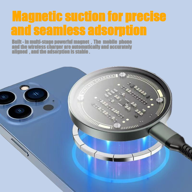 15W MagSafe Wireless Charger for iPhone 17 Pro & Pro Max – Fast Magnetic Charging, Compatible with iPhone 12–17 Series