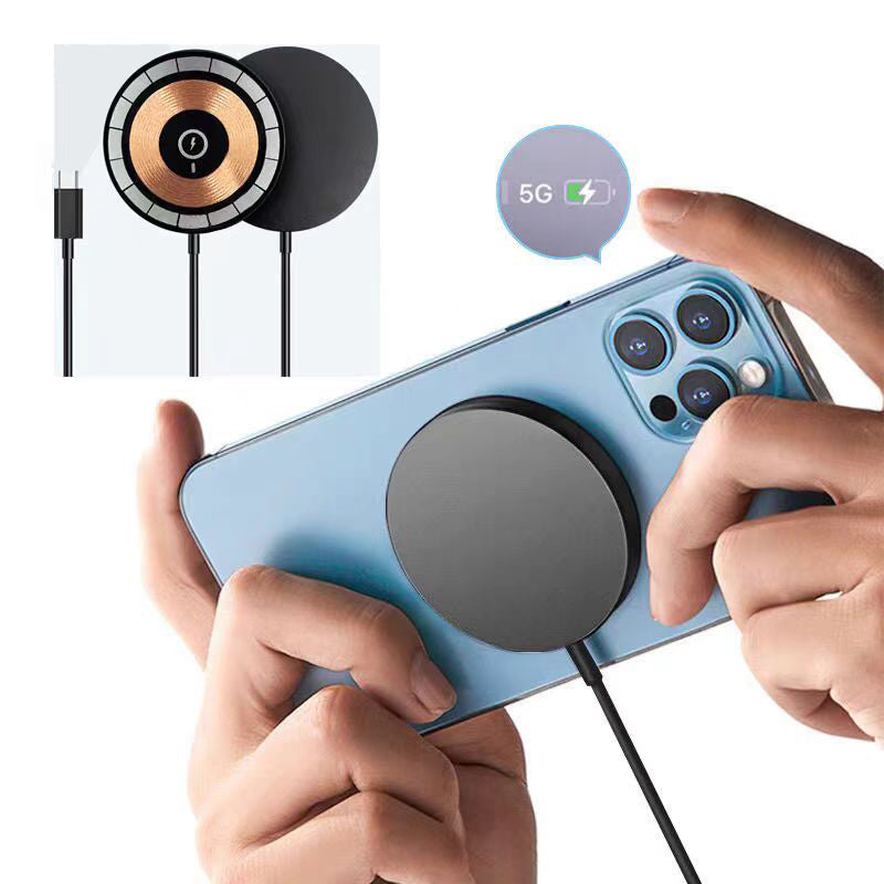 15W MagSafe Wireless Charger for iPhone 17 Pro & Pro Max – Fast Magnetic Charging, Compatible with iPhone 12–17 Series