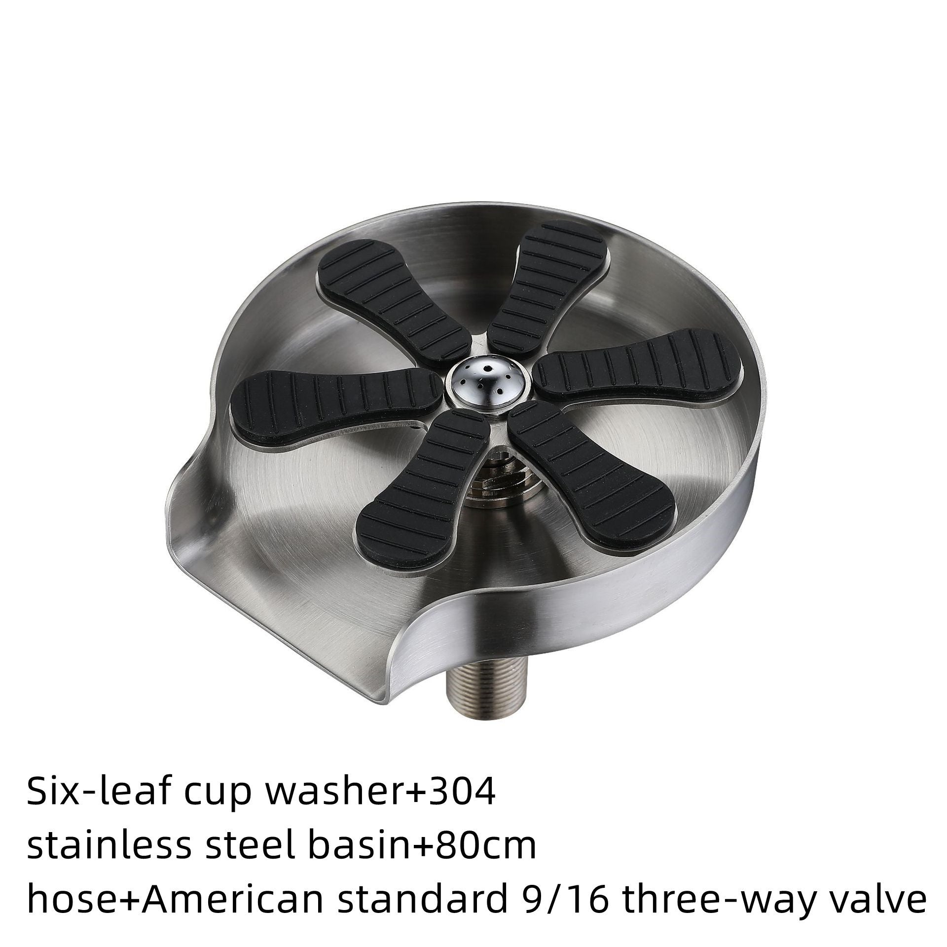 Premium Stainless Steel Cup Rinser for Kitchen Sink – Quick Glass Washer Faucet Attachment (US Stock)