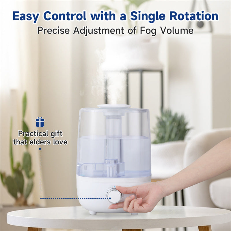 4L BPA-Free Mechanical Humidifier with Low Water Protection – Fast US Shipping