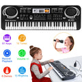 61-Key Digital Electronic Keyboard Piano with Microphone – Kids & Beginners | Fast US Shipping